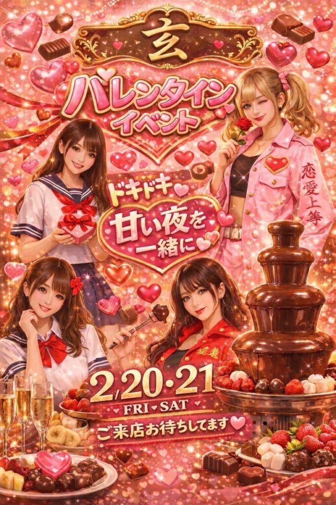 2/20(金).21(土)💜バレンタインイベント💜＠Club玄
